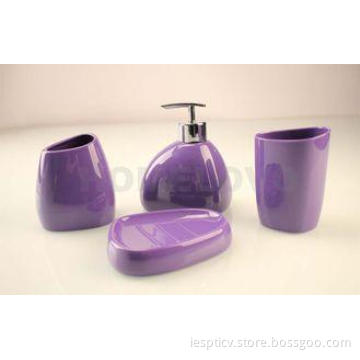Hotel modern Purple Plastic Bathroom Accessories Tooth Brus